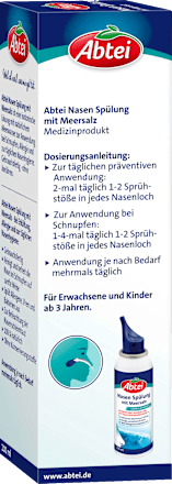 Nasenspülung mit Meersalz, 100 ml