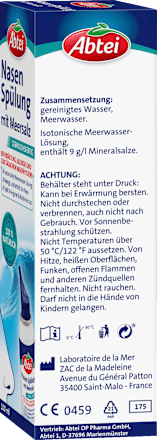Nasenspülung mit Meersalz, 100 ml