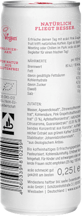 Erfrischungsgetränk, Pink Grapefruit mit Guarana, 0,25 l EINWEG