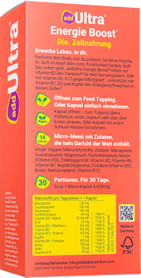 Energie Boost Capsules 30 stuks, 19,17 g