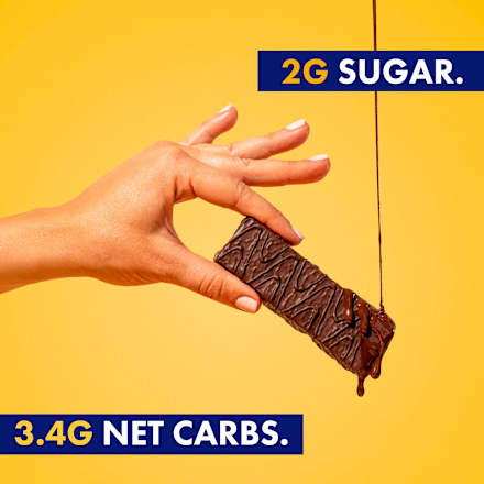 Proteïnereep, Double Choc Crisp, Hoog Eiwitgehalte, 45 g