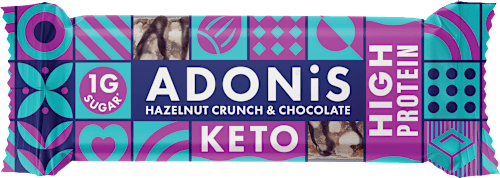 Proteinriegel, Hazelnut Crunch & Chocolate Keto, High Protein, 45 g