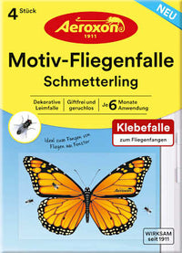 Vlindervliegenval, 4 stuks
