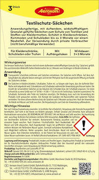 Textielbeschermingszakken tegen kledingmotten, 3 stuks
