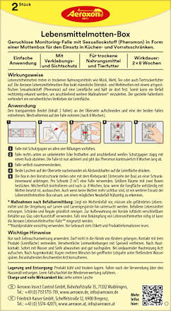 Lebensmittelmotten Falle Box, 2 St
