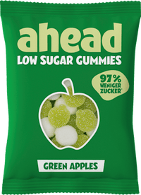 Fruchtgummi, Green Apple Gummies Low Sugar, 50 g
