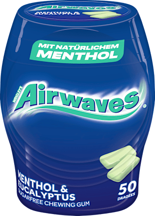 Kaugummi, Menthol & Eukalyptus (50 Stück), 50 St