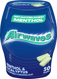 Kaugummi, Menthol & Eukalyptus (50 Stück), 50 St