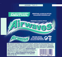 Kaugummi, Menthol & Eukalyptus, zuckerfrei, 10 St