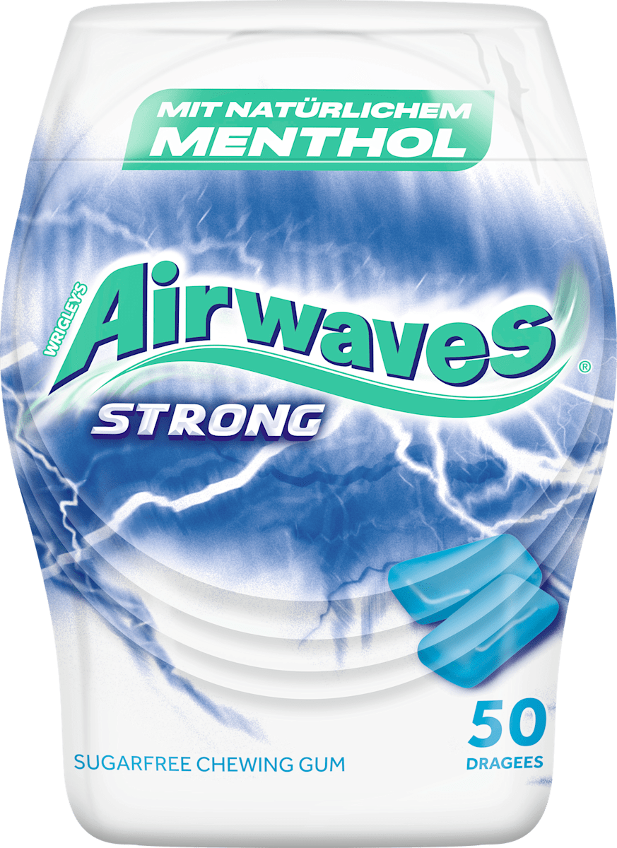 Airwaves Kaugummi, Strong, zuckerfrei, 50 St