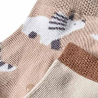 ABS Sneaker Socken mit Dino-Muster, braun, Gr. 23/26, 2 St