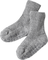 ABS Socken aus Bio-Wolle, grau, Gr. 19/22, 1 St