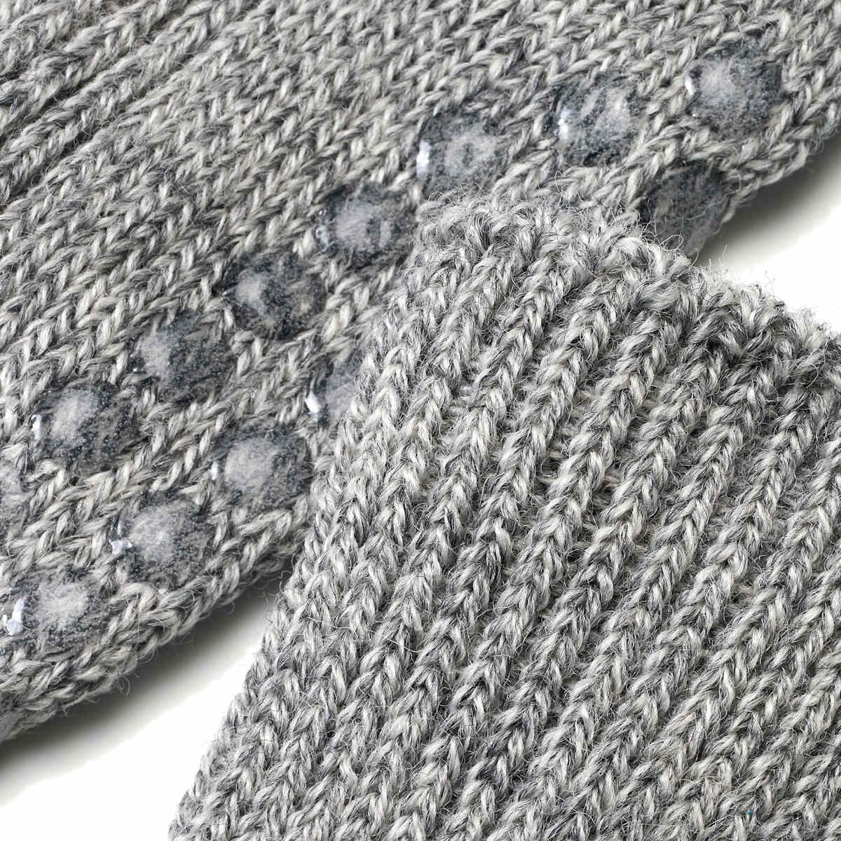ABS Socken aus Bio-Wolle, grau, Gr. 19/22, 1 St