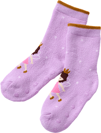 ABS Socken mit Feen-Motiv, lila, Gr.  23/26, 1 St