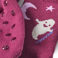 ABS Socken mit Geister-Muster, lila, Gr. 27/29, 1 St