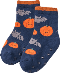 ABS Socken mit Halloween-Muster, blau, Gr. 23/26, 1 St