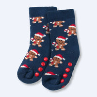 ALANA ABS Socken mit Lebkuchen-Muster, blau, Gr. 27/29