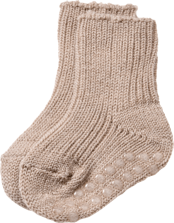 ABS Socken mit Wolle, braun, Gr. 19/22, 1 St