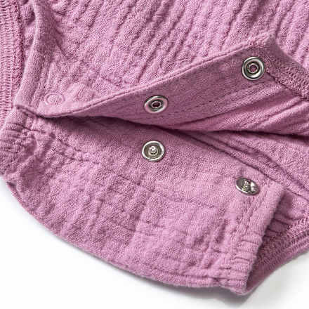 Muslin bodysuit, paars, maat 86/92, 1 stuk