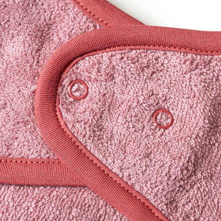 Mouwslabbetje &amp; dinosaurusmotief, roze, 1 stuk