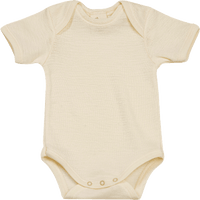 Baby Body, Gr. 50/56, in Bio-Wolle und Seide, natur, 1 St