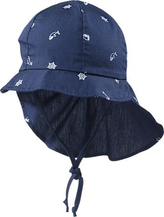 Baby Mütze, Gr. 46/47, aus Bio-Baumwolle, blau, 1 St ALANA