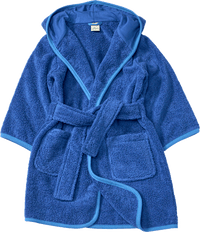 Bademantel aus Frottee, blau, Gr. 122/128, 1 St