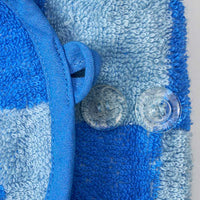Badeoverall mit Karo-Muster, blau + weiß, Gr. 98/104, 1 St