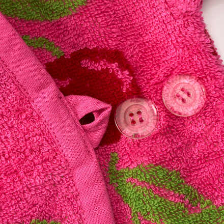 Badeoverall mit Kirsch-Muster, pink, Gr. 86/92, 1 St