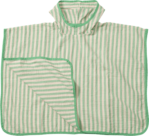 Badeponcho aus Musselin, grün, Gr. 0, 1 St
