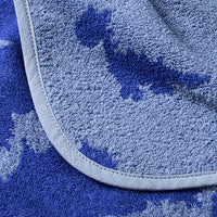 Badponcho met dinosaurussenpatroon, blauw, maat 0, ca. 1-4 jaar, 1 stuk