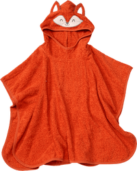 Badeponcho mit Fuchs-Kapuze, orange, Gr. 0, 1 St