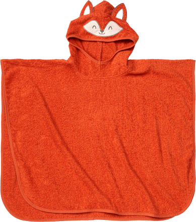 ALANA Badeponcho mit Fuchs-Kapuze, orange, Gr. 0, 1 St