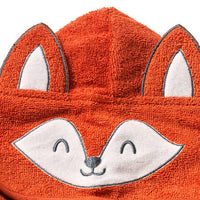 Badeponcho mit Fuchs-Kapuze, orange, Gr. 1, 1 St