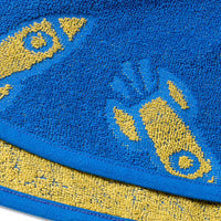 Badeponcho mit Raketen-Muster, blau, Gr. 0, 1 St