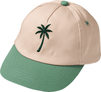 Basecap mit Palmen-Motiv, beige + grün, Gr. 52/53, 1 St ALANA