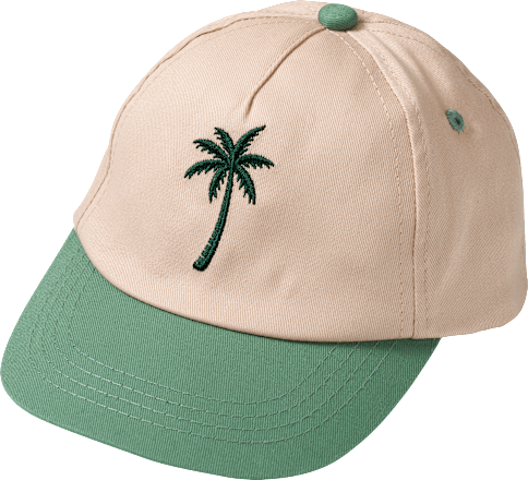 Basecap mit Palmen-Motiv, beige + grün, Gr. 52/53, 1 St ALANA