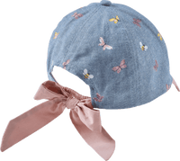 ALANA Basecap mit Schmetterlings-Muster, blau + rosa, Gr. 54/55, 1 St