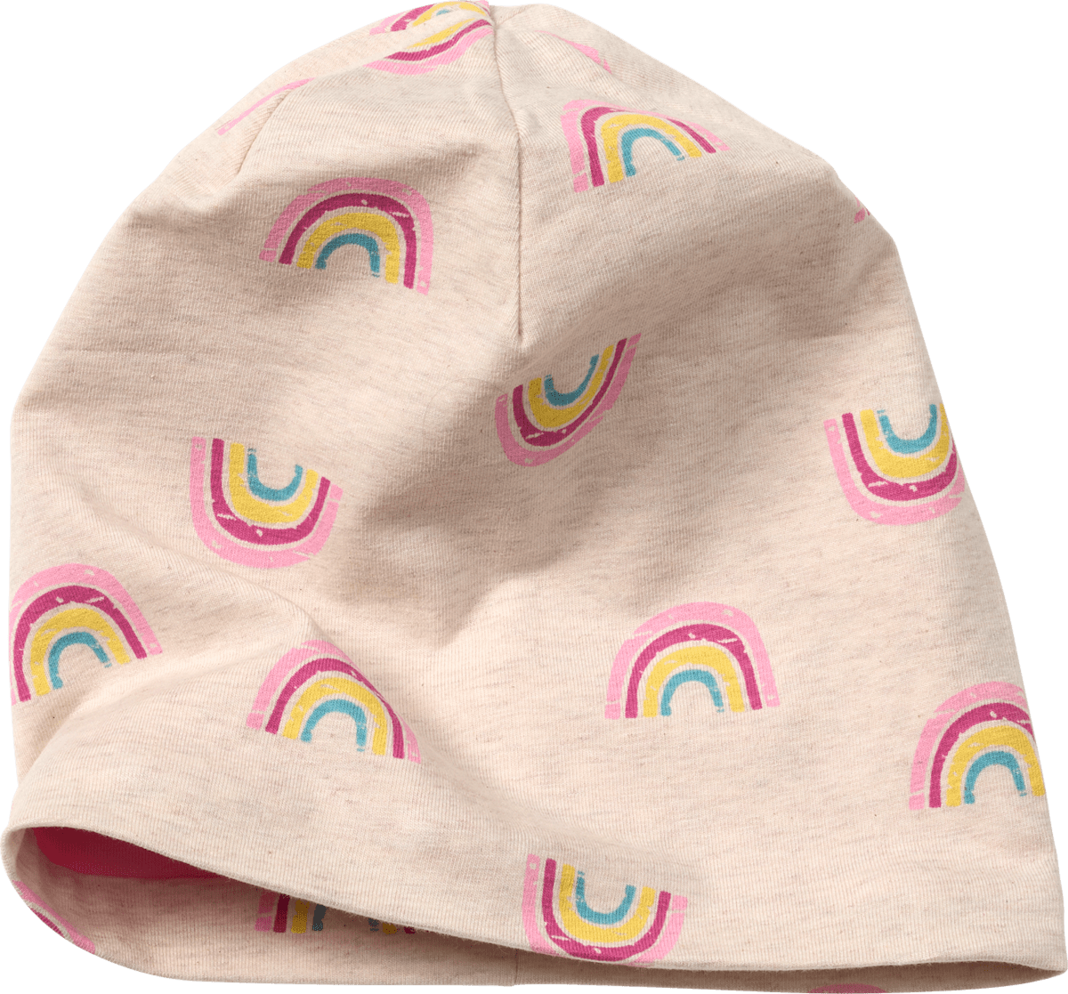 ALANA Beanie mit Regenbogen-Muster, beige, Gr. 54/55, 1 St