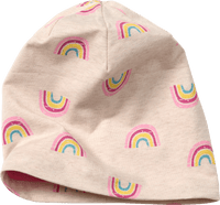ALANA Beanie mit Regenbogen-Muster, beige, Gr. 54/55, 1 St