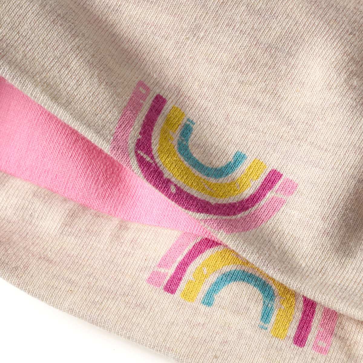 ALANA Beanie mit Regenbogen-Muster, beige, Gr. 54/55, 1 St