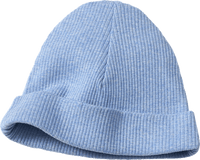 Beanie mit Ripp-Struktur, blau, Gr. 46/47, 1 St