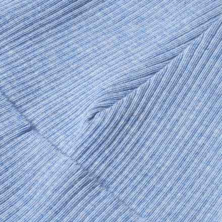 Beanie mit Ripp-Struktur, blau, Gr. 48/49, 1 St