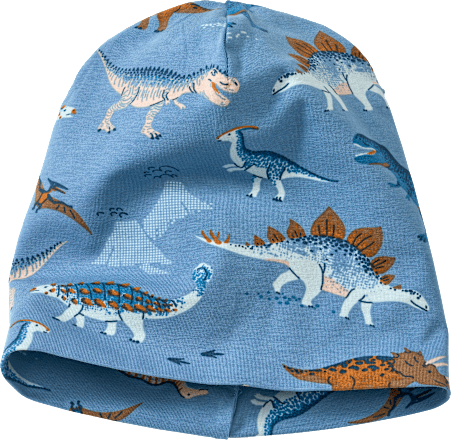 Beanie Pro Climate mit Dino-Muster, blau, Gr. 50/51, 1 St ALANA