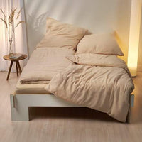 Bettwäsche-Set aus Musselin, beige, 135 x 200 + 80 x 80 cm, 1 St ALANA