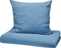 Bettwäsche-Set aus Musselin, blau, 135 x 200 + 80 x 80 cm, 1 St ALANA