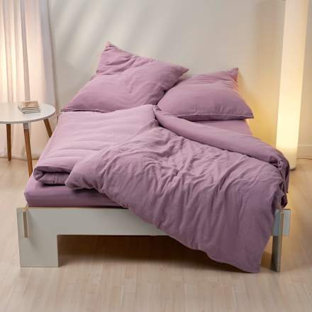 Mousseline beddengoedset, mauve, 100 x 135 + 80 x 80 cm, 1 stuk