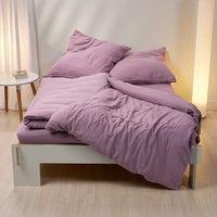 Mousseline beddengoedset, mauve, 100 x 135 + 80 x 80 cm, 1 stuk