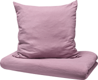 Mousseline beddengoedset, mauve, 100 x 135 + 80 x 80 cm, 1 stuk
