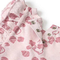 Body Ärmellos mit Muschel-Muster & Rüschen, rosa, Gr. 98/104, 1 St ALANA